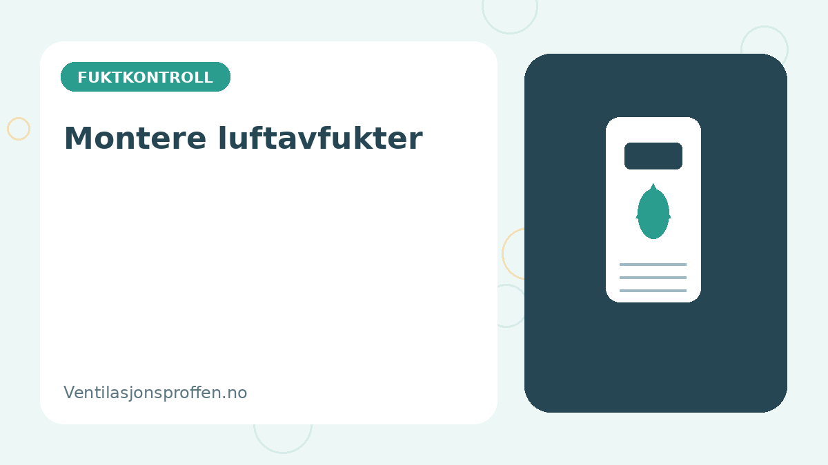 Illustrasjon av luftavfukter